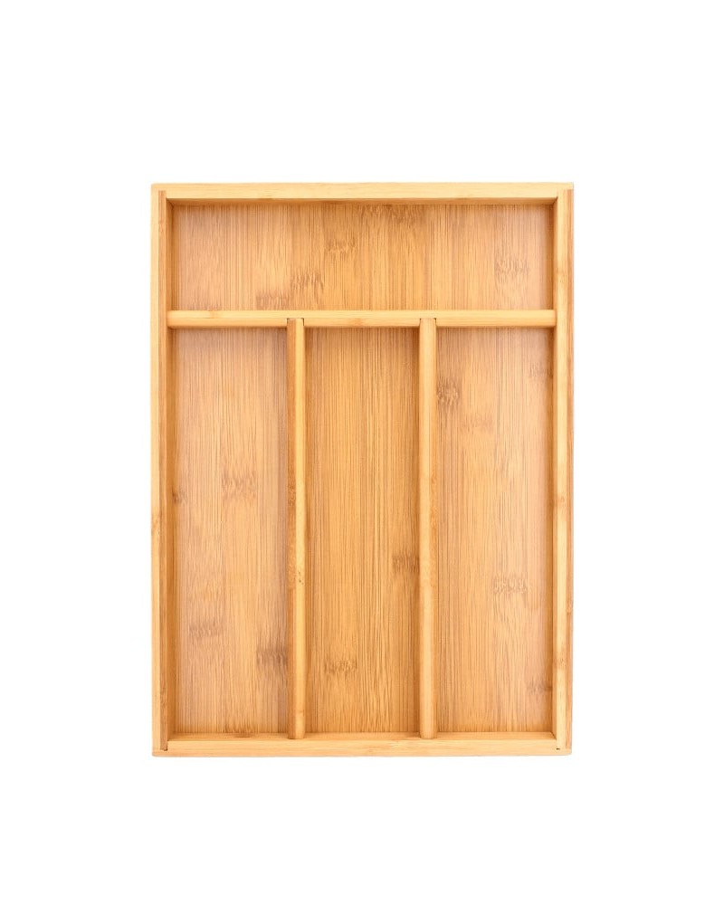 Organizator pentru tacamuri din lemn de bambus, 25x33 cm, A10535