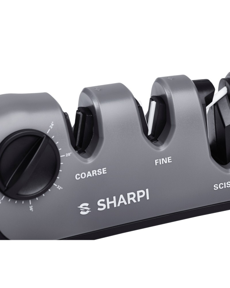 Ascutitor cutite si foarfeci cu unghi reglabil SHARPI, ascutire grosiera si fina