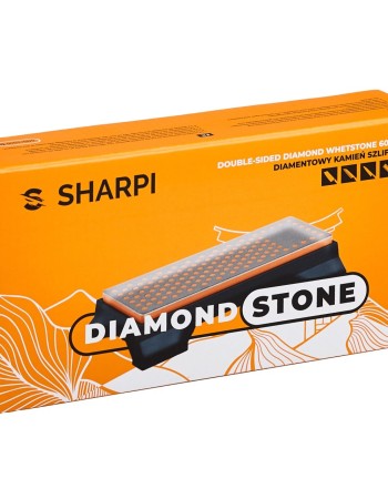 Ascutitor diamantat pentru cutite SHARPI, 2 granulatii ascutire 600/1000, grosiera si fina