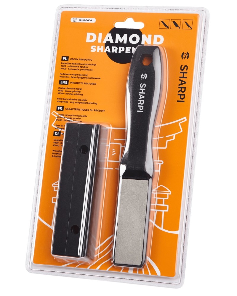Ascutitor manual cu doua granulatii SHARPI, 600/1000, otel diamantat