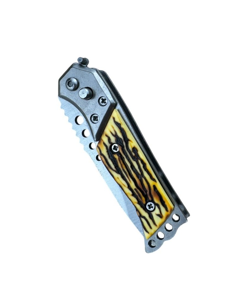 Briceag cu deschidere automata MiniBlaze KS02, lama otel carbon 6.7 cm, sistem de blocare Button Lock