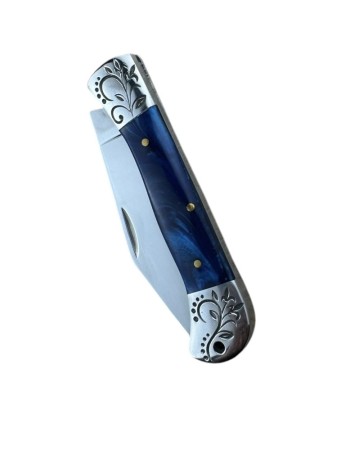 Briceag cu deschidere manuala AzureBlossom SP020, lama otel inoxidabil 9 cm, sistem de blocare Slip Join