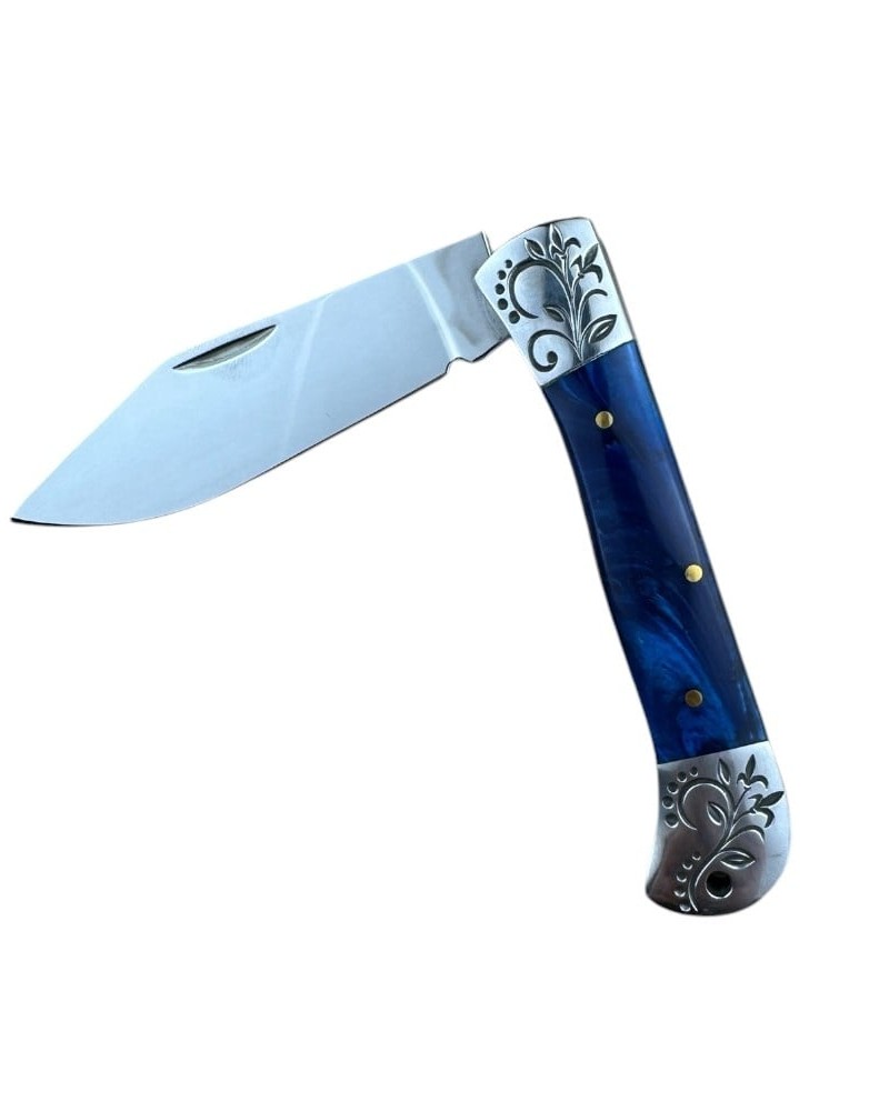 Briceag cu deschidere manuala AzureBlossom SP020, lama otel inoxidabil 9 cm, sistem de blocare Slip Join