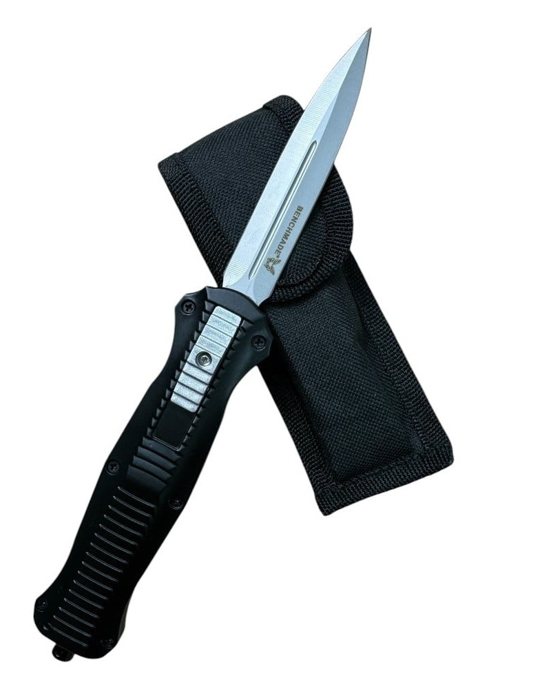 Briceag dublu tais cu deschidere frontala, lama din otel carbon 9 cm, sistem prindere curea