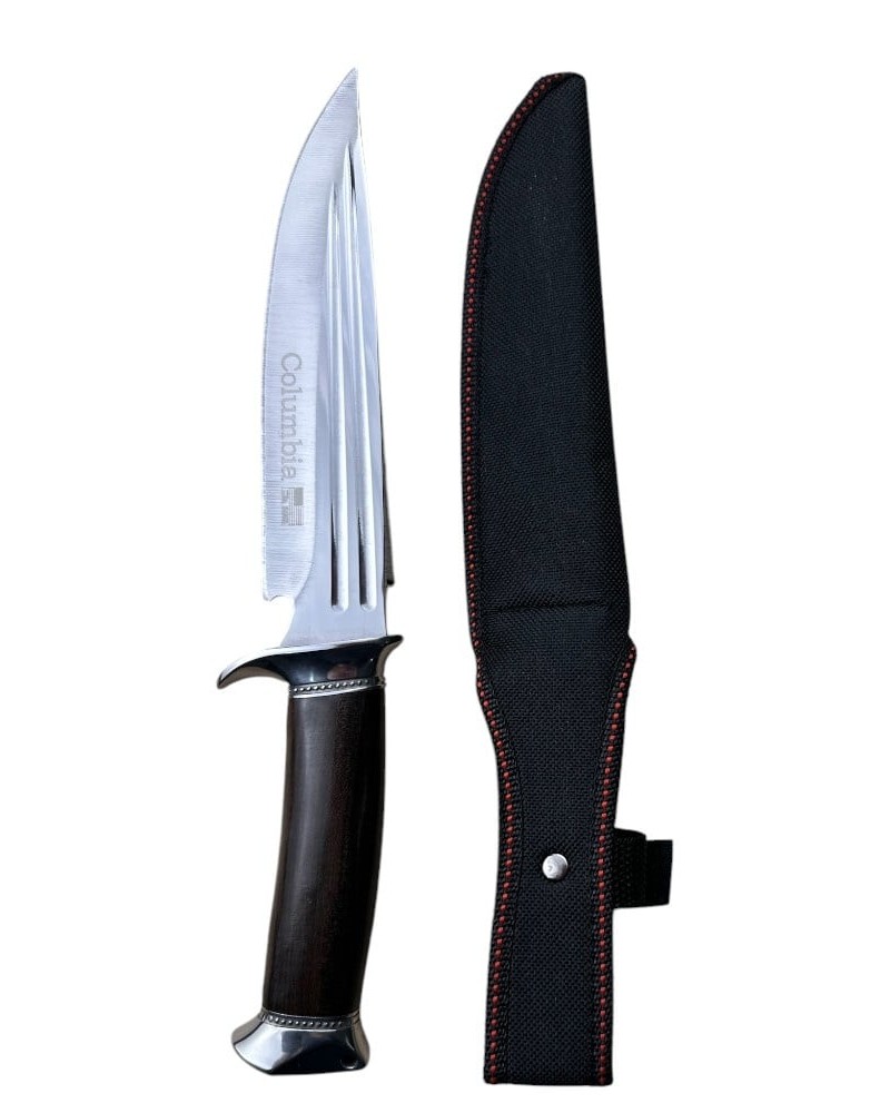 Cutit de vanatoare Columbia SABER, lama fixa 16.7 cm din otel inoxidabil, teaca inclusa pentru protectie