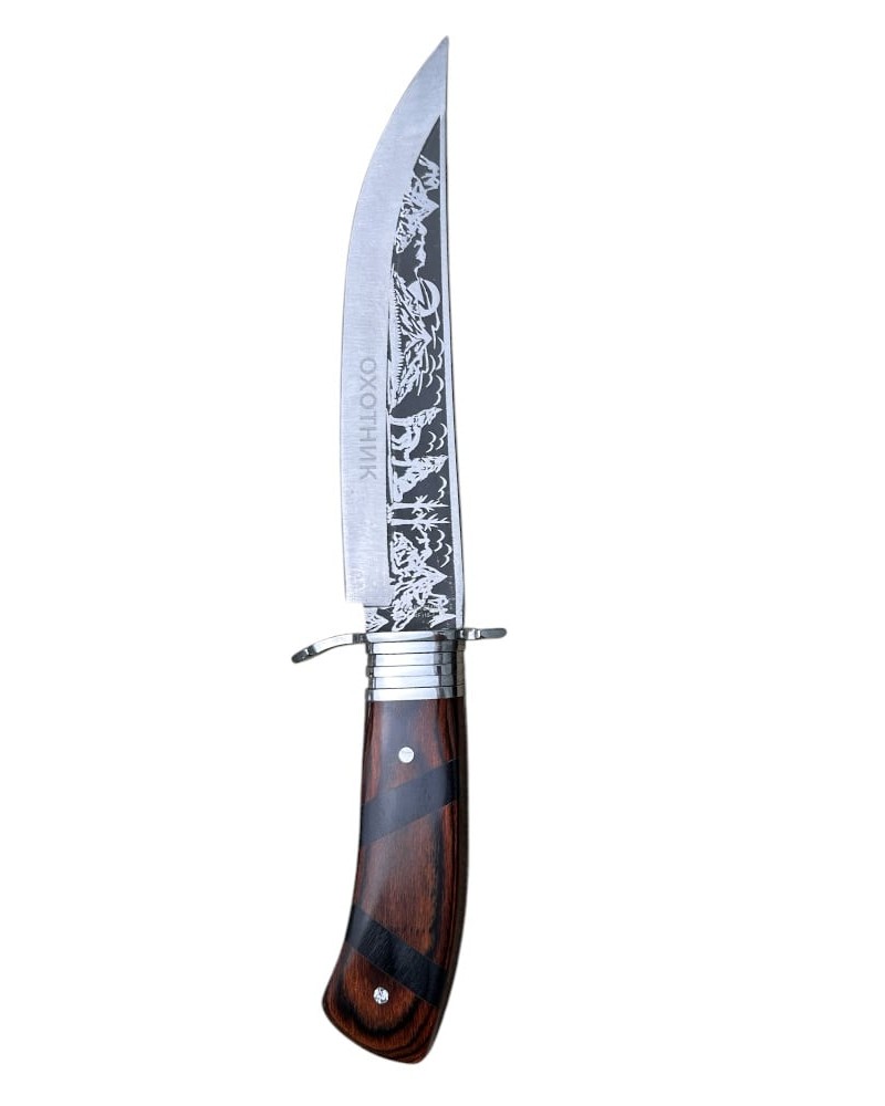 Cutit drumetie KAVI ONE XF116-1, lama otel carbon 19 cm fixa, teaca de protectie inclusa