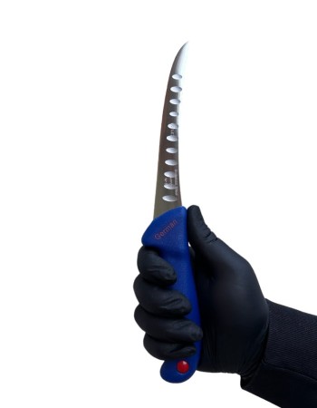 Cutit filetare cu alveole, inox, German-Steel, 28cm, Zen 5005