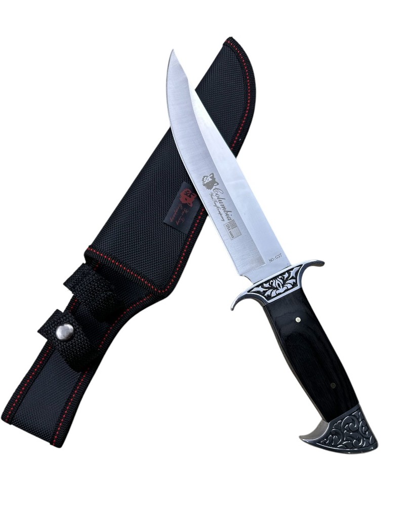 Cutit Hunter Columbia SABER G37, lama fixa otel inoxidabil, teaca protectie neagra