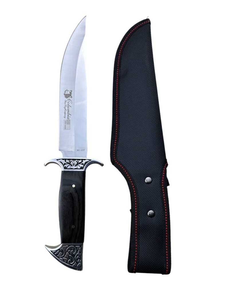 Cutit Hunter Columbia SABER G37, lama fixa otel inoxidabil, teaca protectie neagra