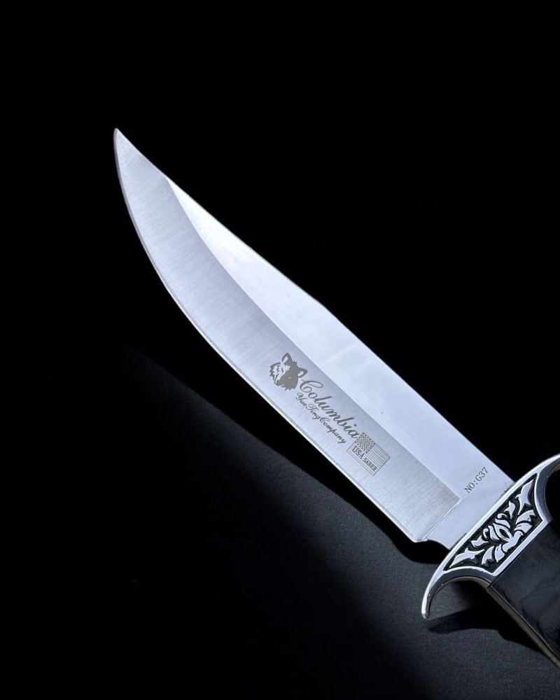 Cutit Hunter Columbia SABER G37, lama fixa otel inoxidabil, teaca protectie neagra