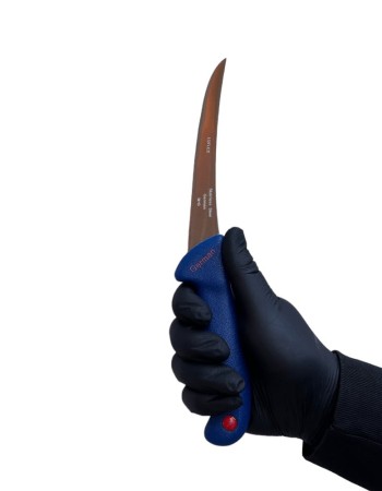 Cutit macelarie pentru dezosat, German-Steel, 28cm, Zen 5004, Albastru