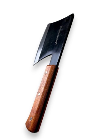 Satar din otel carbon cu maner din lemn, 34 cm, SONMBLONY