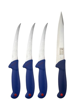 Set 3 cutite dezosare-transare si 1 cutit cu dublu tais Ringen K