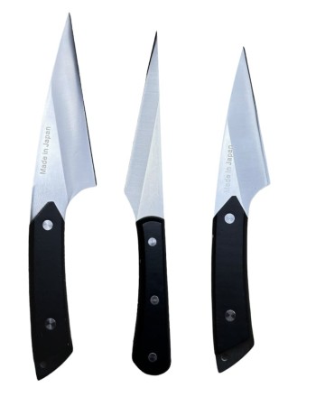 Set 3 cutite japoneze, lama otel inoxidabil