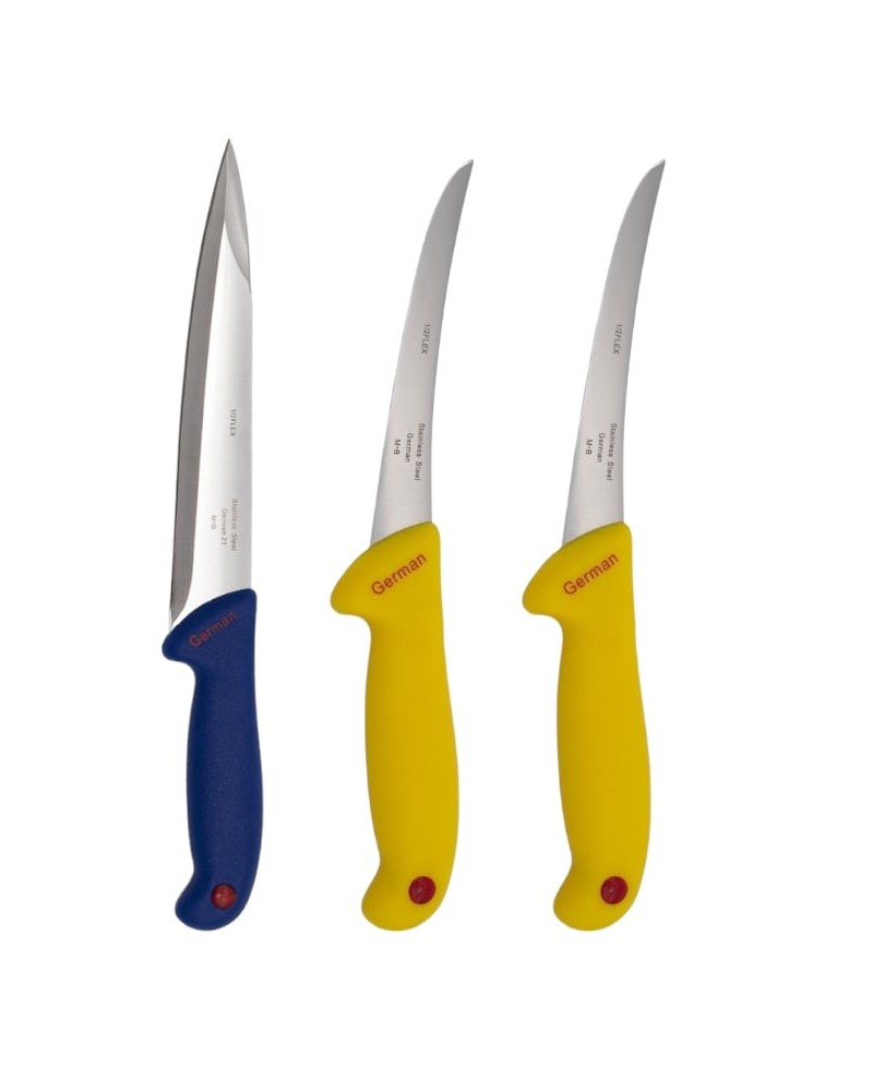 Set 3 cutite pentru dezosare si transare, Germany Steel