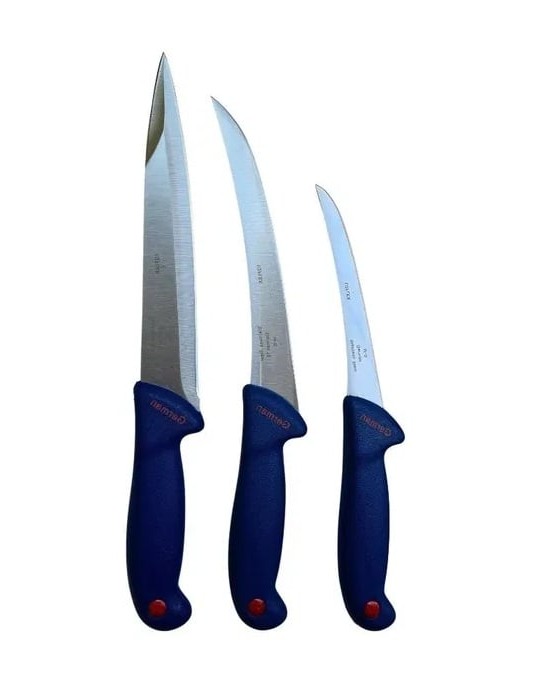 Set 3 cutite pentru macelarie, otel inoxidabil, Germany Style
